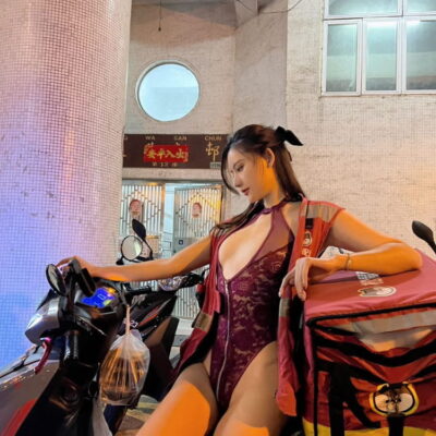 阿朱赛博朋克风格机器人写真图片(图1)